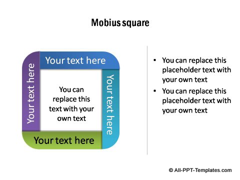 PowerPoint Mobius square layout.