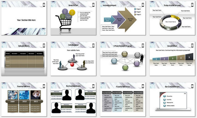 PowerPoint Mobile Advertising Charts 2