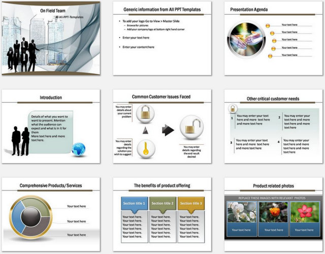 PowerPoint On Field Team  Charts 01
