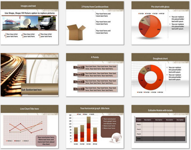 PowerPoint On Track  Charts 02
