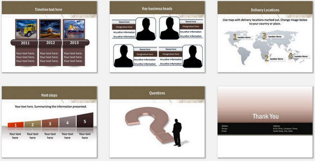 PowerPoint On Track  Charts 03