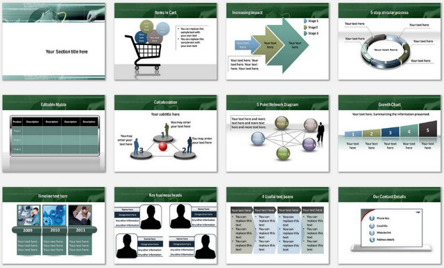 PowerPoint Online Shopping Charts 2