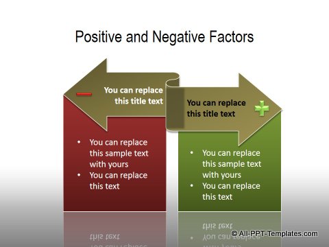 PowerPoint Positive Negative Comparisons 01