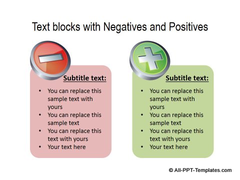 PowerPoint Positive Negative Comparisons 18