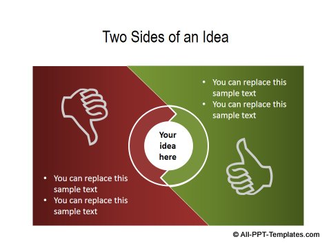 PowerPoint Positive Negative Comparisons 20