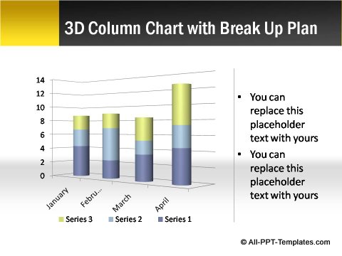 Pptx Project Blueprint  column chart