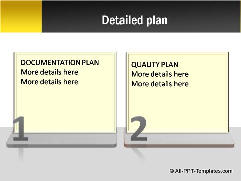 Pptx Project Blueprint Text Boxes
