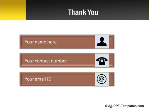 Pptx Project Blueprint Thank you slide