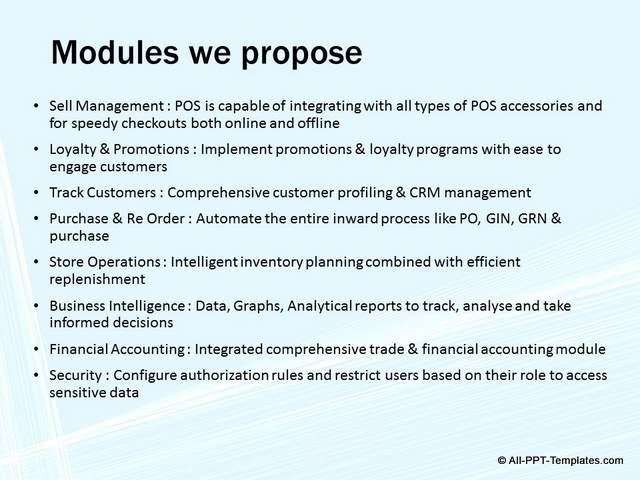 PowerPoint Project Proposal Makeover : Before Slide 05