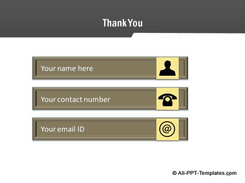 Pptx Project Report Thank you slide