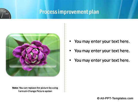 Pptx Project Speed Report slide text