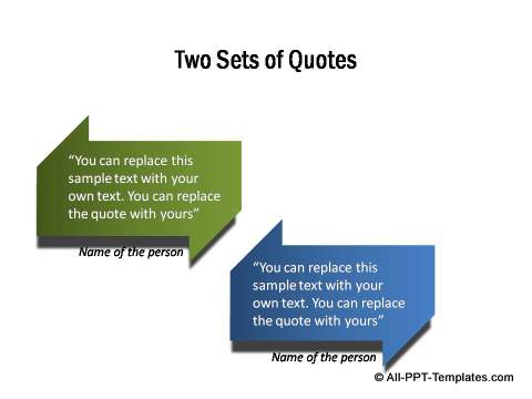 2 sets of quotes