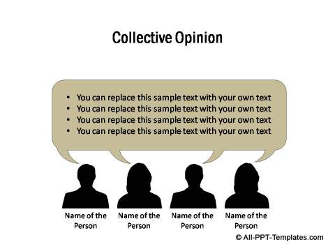 Collective opinion template