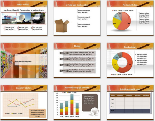 PowerPoint Retail Supermarket Charts 02