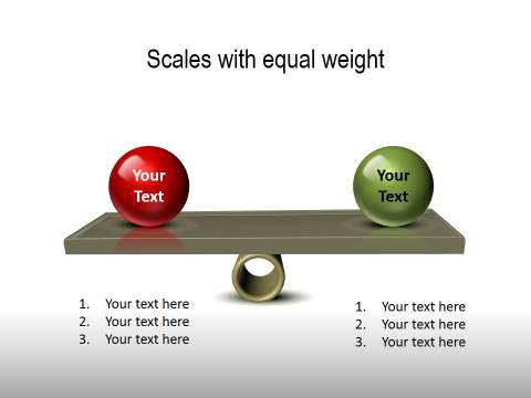 PowerPoint comparison scales