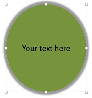 PowerPoint Shape with Text