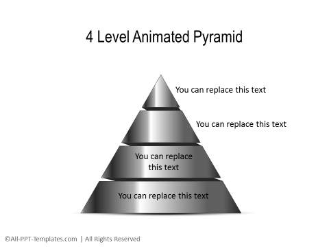 PowerPoint Pyramid with Gradient