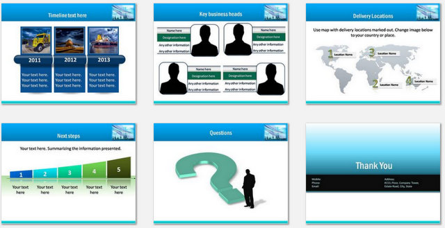 PowerPoint Shipyard Logistics Charts 03