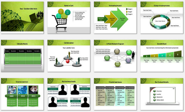PowerPoint Social Network Charts 2