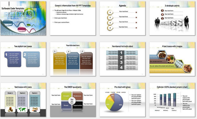 PowerPoint Software Code Charts 1