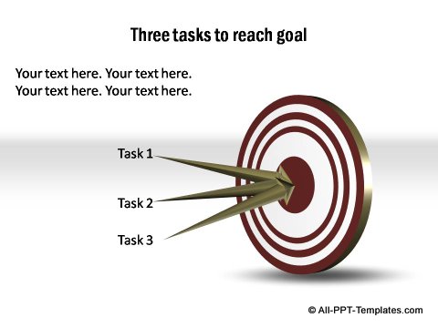 3 tasks to reach goal