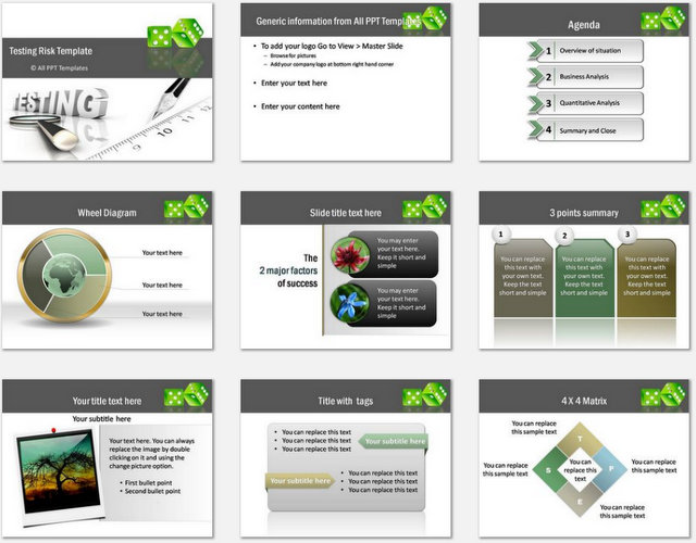 PowerPoint  Testing Risk Charts 1