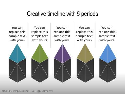 PowerPoint Linear Timeline 12