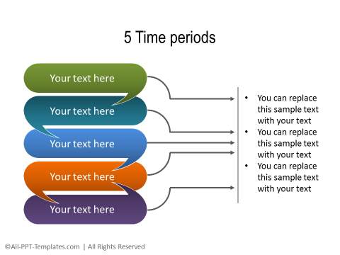 PowerPoint Linear Timeline 18