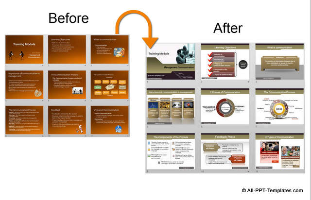 Before and After Training Slides Makeovera