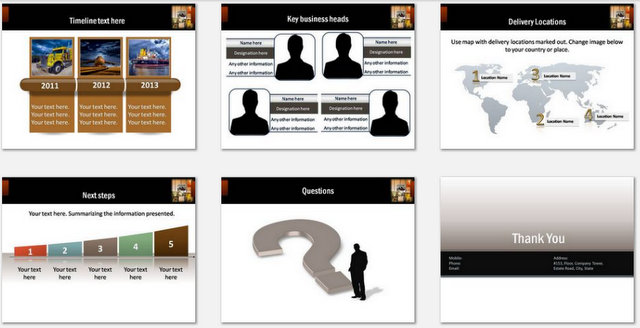 PowerPoint Warehousing Charts 03