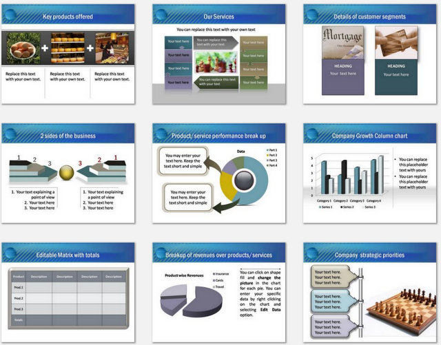 PowerPoint Water Drop Intro Charts 2