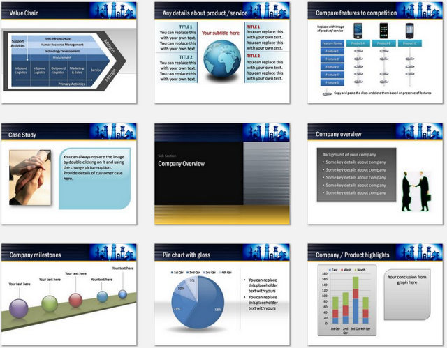 PowerPoint Working Together Charts 02