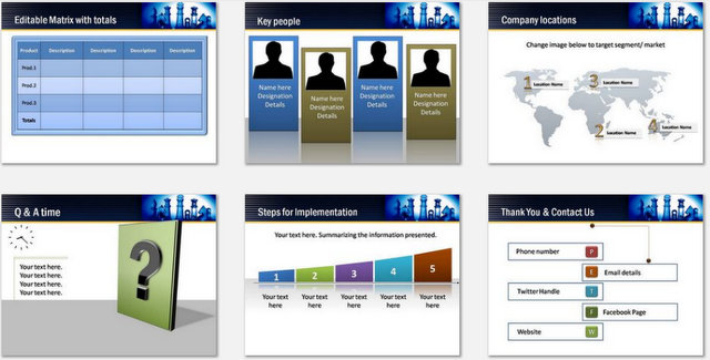 PowerPoint Working Together Charts 03