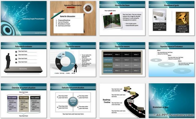 PowerPoint Achieving Target Templates 1