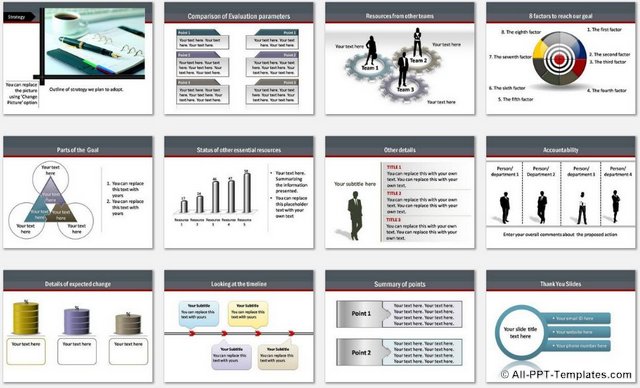 PowerPoint Business Roadmap Charts 2
