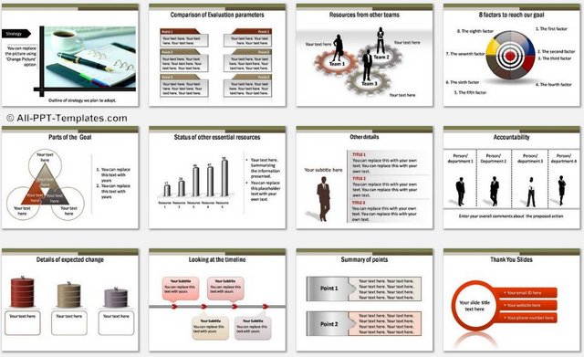 PowerPoint Construction Project Charts 2