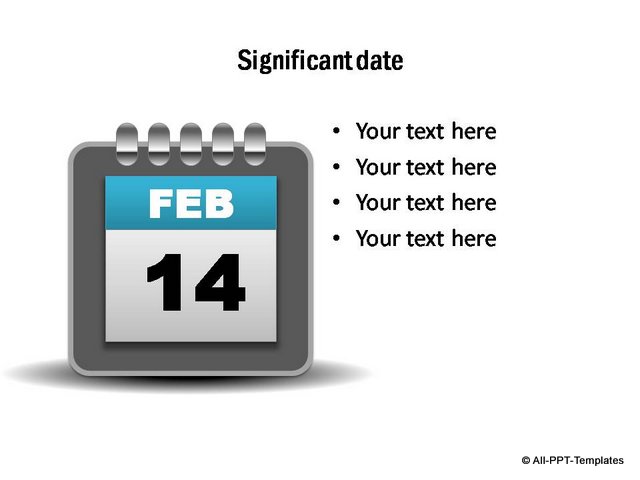 Calendar showing Key Date