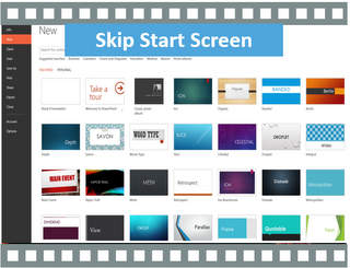 PowerPoint Start Screen