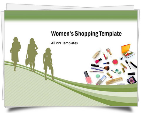 PowerPoint Women Shopping Template