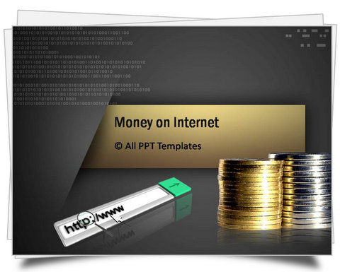 PowerPoint Money on Internet Template