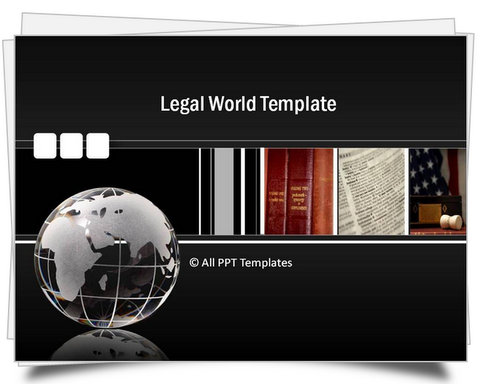 PowerPoint Legal World Template