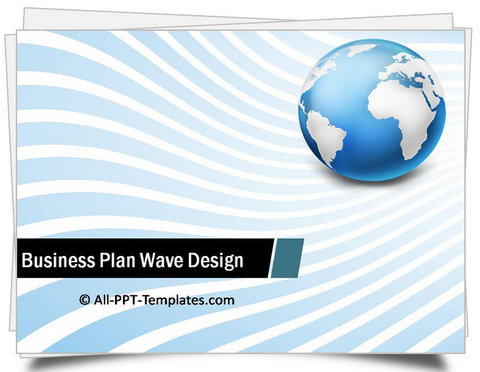 PowerPoint Business Plan Wave Design