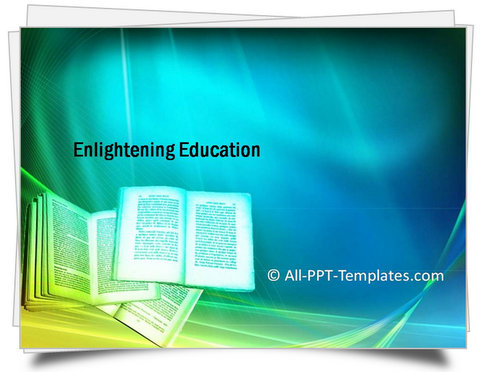 PowerPoint Enlightening Education Template