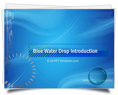 PowerPoint Water Drop Theme Template