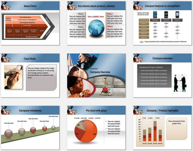 PowerPoint Women Market Charts 02