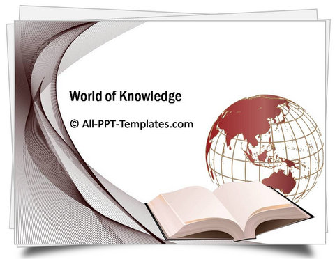 PowerPoint World of Knowledge Template
