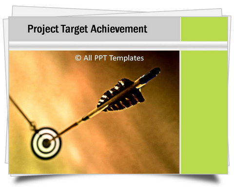 PowerPoint On Target Template Green Color