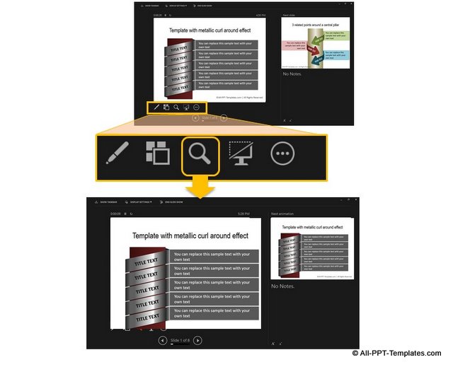 Zoom in Presenter View